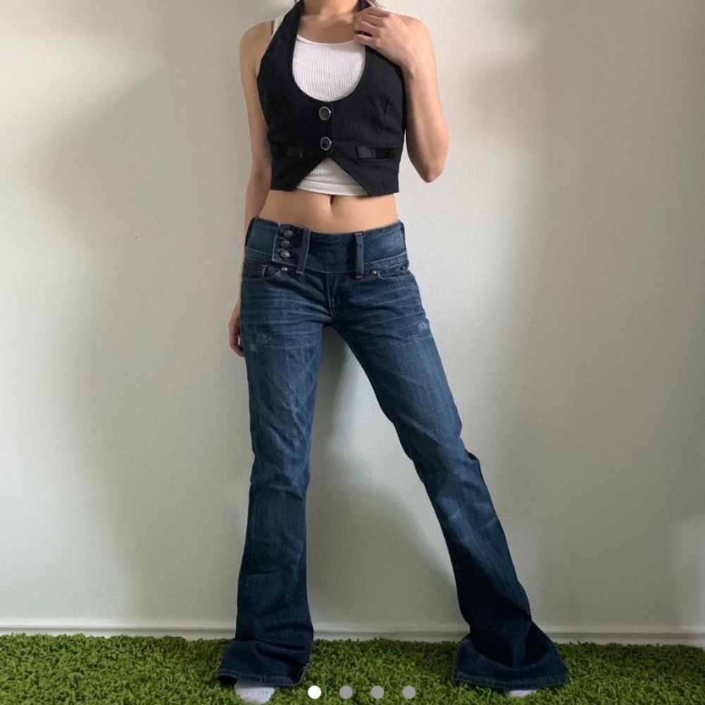 Y2k low rise bootcut jeans